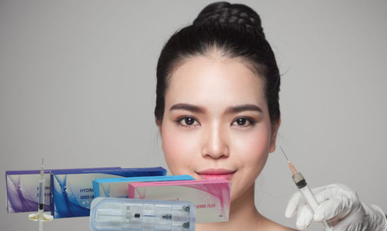 Beauty Clinic Spa HA Dermal Filler على شكل ملامح الوجه تضيف حجم التجاعيد حشو